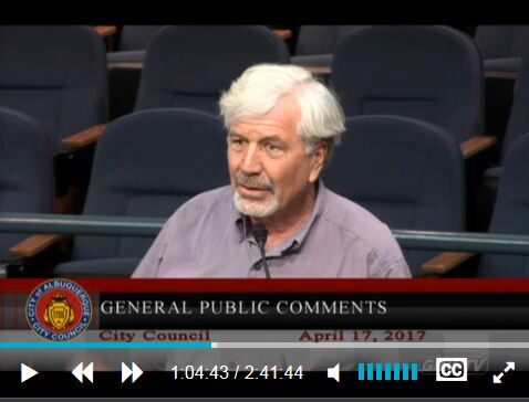 addressing Albuquerque City Council